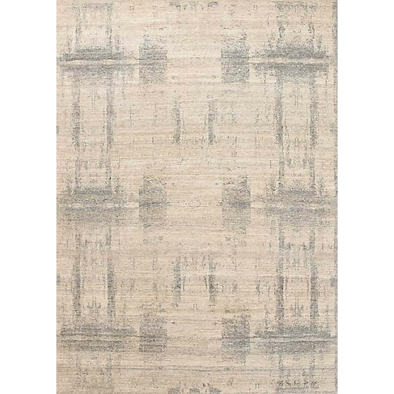 Ahgly Company Indoor Rectangle Mid-Century Modern Desert Sand Beige Solid Area Rugs, 7' x 9'