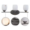 thumbnail image 7 of C Cattleya 24.25in 3-Light Oil-rubbed Bronze Vanity Light with White Opal Glass Shade, 7 of 7