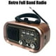 thumbnail image 2 of Retro FM/AM/SW Radio Full Band Portable Radio Receiver Wireless Bluetooth Speaker MP3 Player Suppo, 2 of 5