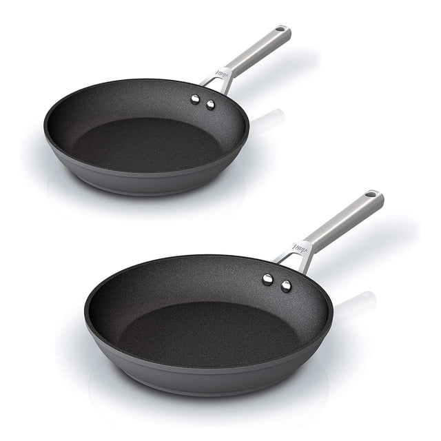 Ninja Foodie Never Stick, Juego de 2 Sartenes Premium con Tapa de Cristal, Sartén de 26cm (C320026) y Sartén de 30cm (C320030), Aluminio Libre de PFOA, Cadmio y Plomo. Ninja Foodi C32000