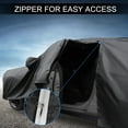 thumbnail image 7 of Unique Bargains Car Cover 210D-PU Oxford Outdoor Full Car Cover All Weather Waterproof Windproof Sun Protection with Driver Door Zipper Black for Toyota BZ4X, 7 of 7