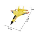 thumbnail image 3 of Avión RC de ala fija Yotijar Basecampon de 2 RC Fighter para Principiantes rojo amarillo, 3 of 5