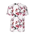 thumbnail image 3 of Balery Cherry Blossoms Baseball Jersey for Men Casual Button Down Shirts Short Sleeve Active Team Sports Uniform-X-Large, 3 of 9