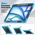 thumbnail image 4 of Junayo for iPad Air 13 inch Case 2024 M2 Heavy Duty Shockproof Protective Case with Screen Protector Stand and Hand Strap Shoulder Strap, 4 of 8