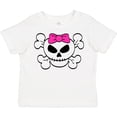 thumbnail image 3 of Inktastic Skull with Bow Girls Toddler T-Shirt, 3 of 5