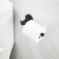 thumbnail image 4 of O'force Toilet Paper Holder Matte Black Thicken Space Aluminum Toilet Roll Holder for Bathroom Kitchen Washroom Wall Mount, 4 of 6