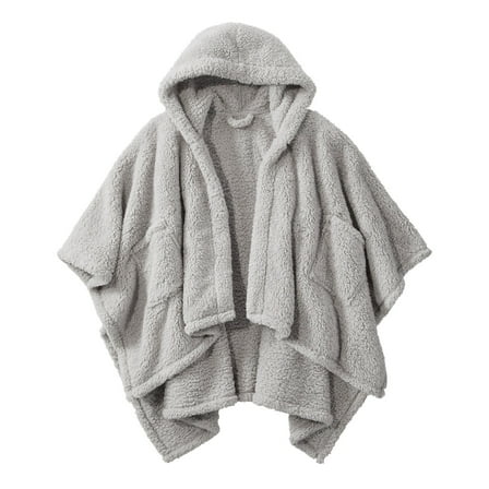 L.L.Bean Cozy Sherpa Wearable Throw Gray (1000096385)