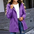 thumbnail image 2 of Girls Long Coat Fall Hooded Waterproo𝐟 Windproof Long Sleeve Kids Boys Zip up Rain Jacket Lightweight Outdoor Tactical Jacket, 2 of 5