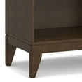 thumbnail image 3 of Simpli Home Harper 66 inch x 24 inch Solid Wood Mid Century Modern 5 Shelf Bookcase in Walnut Brown, 3 of 12