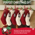 thumbnail image 2 of Ayieyill Christmas Stockings 6 Pack with Names Tags, Personalized Knitted Xmas Stockings 18 inches, Fireplace Stockings for Family Christmas Decoration, 2 of 6