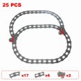 thumbnail image 1 of Rail Transport Big Size Building Blocks Creative Track Accessories Assemble Toys For Children Bricks Compatible City Train Set 25pcs train track, 1 of 6