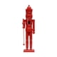 thumbnail image 1 of Escultura de cascanueces, decoración navideña, artesanía, adorno de cascanueces de madera coleccionable para fiesta y chimenea rojo, 1 of 9