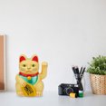 thumbnail image 4 of Figuras solares de gato de la fortuna, decoración de señales de dinero para decoración del hogar, oficina y coche, 4 of 8