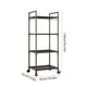 thumbnail image 3 of Carro de almacenaje para cocina con estantes de múltiples capas, plástico impermeable, ruedas giratorias 360°, para baño, despensa, lavandería y oficina, blanco o negro., 3 of 6