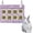 Purple, variant on Rabbit Hay Feeder Bag with Cute Pendant, Storage Guinea Pig Feeder Rack Bag, Large Capacity Cotton Canvas Hanging Bag for Bunnies Chinchillas Guinea Pigs