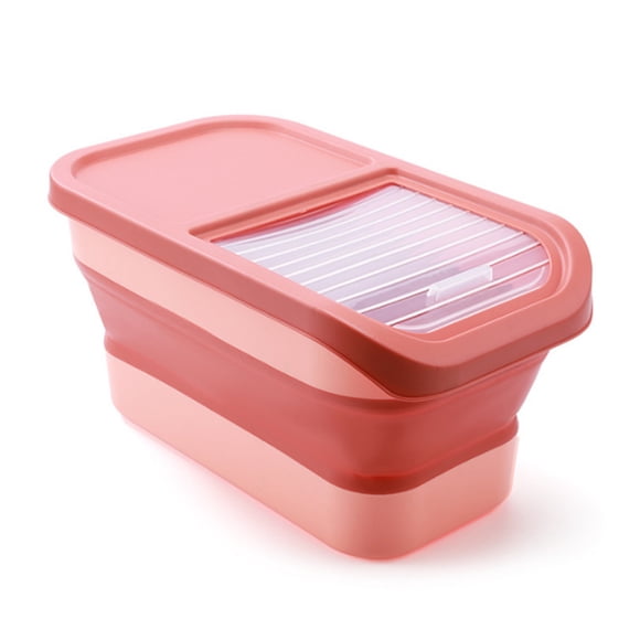 Advancent Contenedor plegable de ABS para gatos y arroz, sellado a prueba de polvo, para comida de gato y granos. Almacenamiento y organización del hogar tipo+3