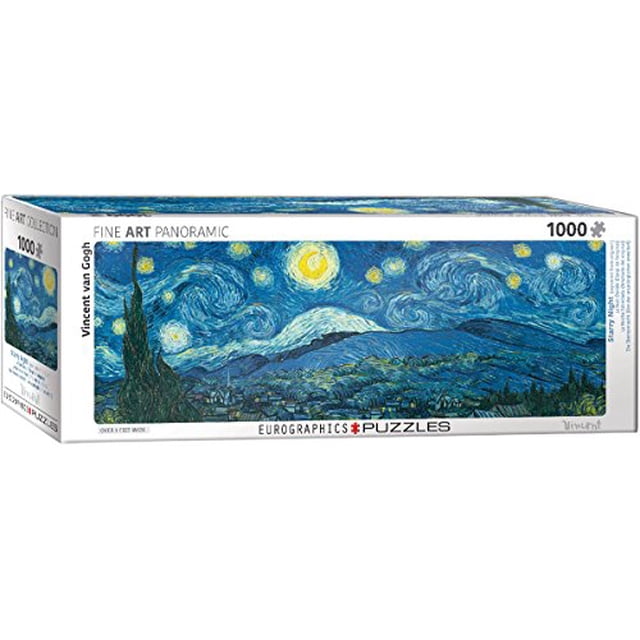 Eurographics Starry Night Panorama (Expanded From Original) By Vincent Van Gogh Puzzle (1000 Piece)