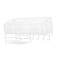 thumbnail image 5 of Hanging Fruit Basket Wall Organizer Sturdy Metal Space Saving Solution for Kitchen Laundry Pantry, 5 of 9