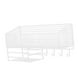 thumbnail image 5 of Cesta de alambre montada, organizador de despensa, contenedor de malla, cocina que ahorra espacio S blanca con gancho, 5 of 9