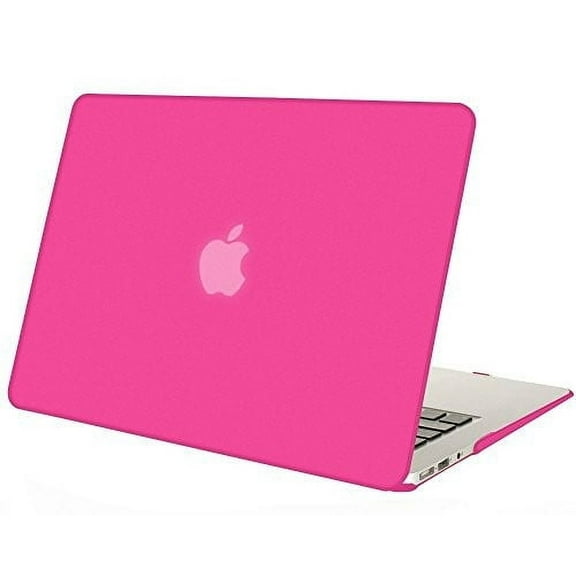 Mosiso MacBook Air 13 Case, Ultra Slim Plastic See Through Hard Shell Snap On Cover for MacBook Air 13.3" (A1466 & A1369), Rose Red-2