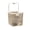 White, variant on YIFAEUX Desktop Trash Can Transparent Water Ripple Trash Bin with Press Lid Office Wastebasket for Home Bedroom Kitchen Table