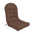 thumbnail image 4 of Cojín para silla con respaldo alto, cojín para tumbona con lazos, cojín para silla, respaldo para asiento exterior, cojín para balcón, jardín y Marrón, 4 of 8