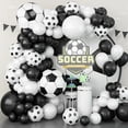 thumbnail image 1 of Kit de arco con forma de globo con forma de balón de fútbol, 86 piezas, 1 of 2