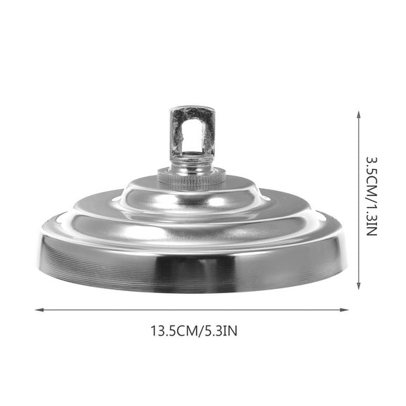 Raindrops Silver Metal Ceiling Canopy for Chandelier Light Decor Retro Style Hardware 6 Inch