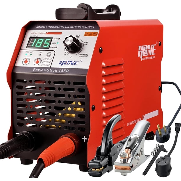 Palo para soldar HONE ARC 185A 110 V/220 V con soporte elevador, 9,26 libras