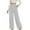 Gray, variant on RYRJJ Women's Dress Pants High Waisted Wide Leg Casual Work Slacks Business Office Suit Pants Trousers with Pockets(Black,S)