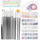thumbnail image 2 of Juego de Herramientas para manicura pincel para uñas bolígrafo para puntear Kit de cinta decorativa con purpurina y lentejuelas para decoración de uñas ANGGREK Otros, 2 of 8