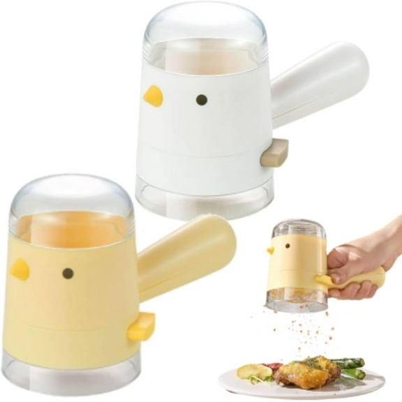 2Pcs Salt and Pepper Shakers Precise Quantitative Push Type, 0.5 Grams Dispenser, Quantitative Salt Control Bottle, Spice Jars Seasoning Shaker Containers for Kitchen Cooking Camping (2Pcs -Mix)