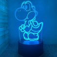thumbnail image 1 of 3D Acrylic Night Light LED Optical Illusion Lamp Mario Super Yoshi Sleep Lamp with Remote 7 Colour Change Dimmable USB Powered Fits Bedroom Decor Perfect for Family Christmas Birthday Gift, 1 of 7