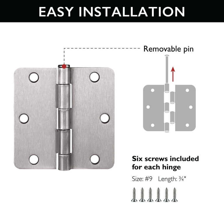 E★H Klima-flex Adjustable 2D-Hinge 180° Stainless Steel