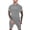 Gray, variant on Vedolay Summer Short Sets Men's 2 Pieces Cotton Set Shirt and Shorts Summer Outfits,Gray 3XL