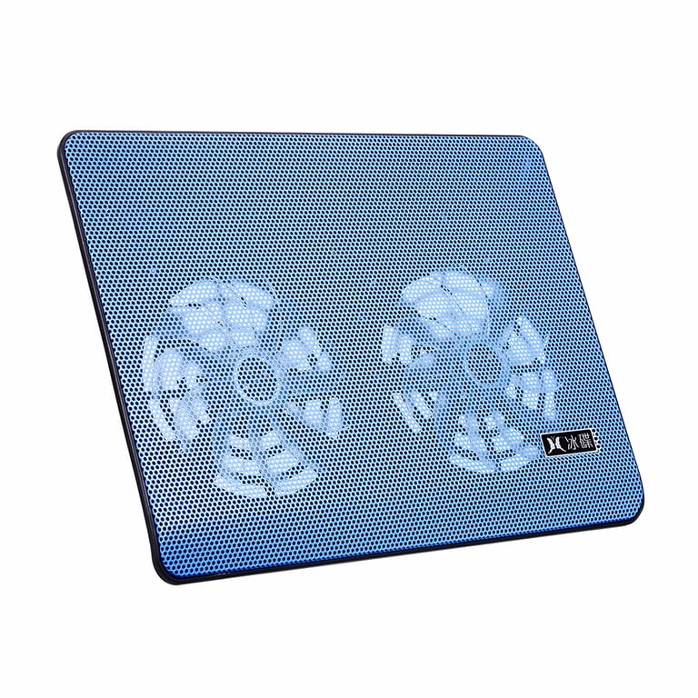 Anself Laptop Cooling Pad With Dual Fans, Blue photo 4