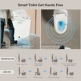 thumbnail image 5 of Eclife Smart Bidet Toilets Tankless, Auto Open/Soft Close, Auto Flush, Heated Toilet Seats, Nightlight, Remote Control, 5 of 12