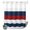 AbstractZF0772, variant on No Hook Shower Curtain with Built-in Rings - Red White and Blue Wood Txtured Washable Waterproof Fabric Bathroom Curtains for Hotel,Rentals, Stall 48 X 72 Inch , Farmhouse Barn Wood