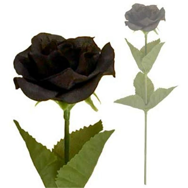 Alchemy Gothic ROSE1 - Black Imitation Rose -Roses
