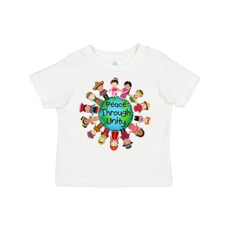 

Inktastic Peace Through Unity Gift Toddler Boy or Toddler Girl T-Shirt
