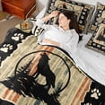 thumbnail image 4 of Feelyou Vintage Farmhouse Twin Bedding Sets 7-Piece, Jungle Wolf Animal Bedding Comforter Set, Western Aztec Countryside Sheet Sets, Microfiber Bedroom Decor, 4 of 7