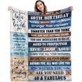 thumbnail image 1 of LHSHID Soft Blanket for 40th Birthday Decorations for Women 60x80in, 1 of 7
