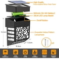 thumbnail image 4 of Luces solares para terraza, diseño exclusivo, luces de escalera para exteriores, luces solares impermeables, panel solar de funcionamiento automático para patio, iluminación decorativa para jardín,, 4 of 5