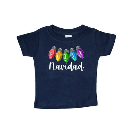 

Inktastic Feliz Navidad Rainbow Holiday Lights Gift Baby Boy or Baby Girl T-Shirt