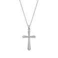 thumbnail image 1 of Sterling Silver Embossed Cross Pendant Necklace, 18", 1 of 1