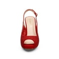 thumbnail image 3 of DREAM PAIRS Women's High Heels Platform Dress Rhinestones Peep Toe Pumps Shoes, 3 of 6
