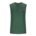 thumbnail image 5 of Mceream Tank Tops Men Gym Workout Summer Cotton Sleeveless Graphic Printed T Shirts Crewneck Casual Vacation Tank Comfort Quick Dry Stretch Everyday Sleeveless Top Army Green S, 5 of 5