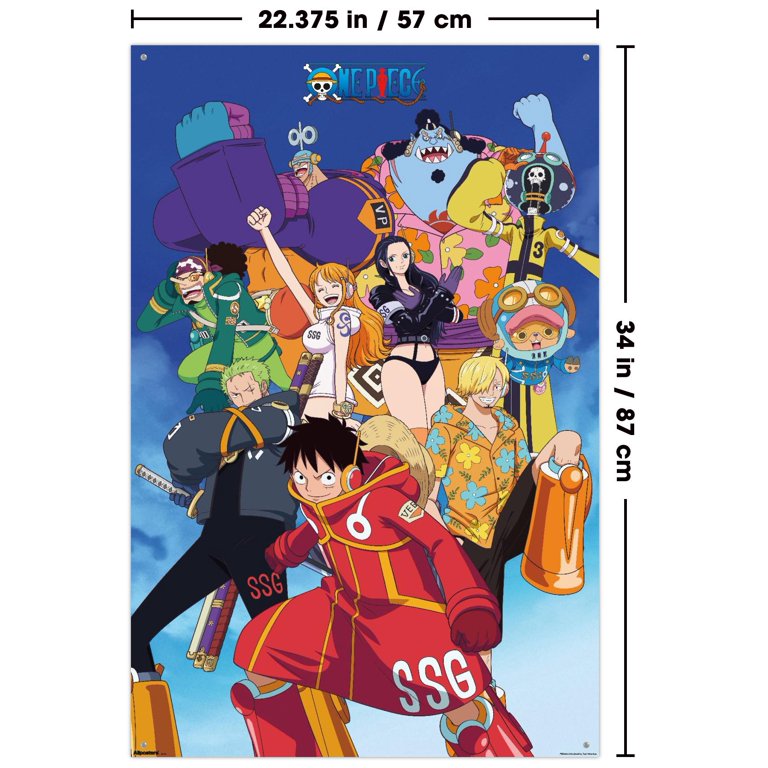 One Piece: Egghead Arc - Voyage 2 Group Wall Poster with Push Pins