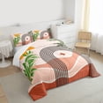 thumbnail image 4 of jejeloiu Abstract Geometric Stripes Queen Comforter Set,Modern Aesthetic Bedding Comforter Set For Girl Teens 3-Piece, 4 of 8