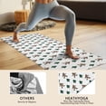thumbnail image 4 of White Bigfoot and Pine Tree Pattern Hot Yoga Mat Towel Non Slip for Hot Yoga - Quick-Drying Yoga Mat Cover with 4 Corner Pockets with Travel Bag - Hot Yoga Towel Non Slip 70"x26", 4 of 6